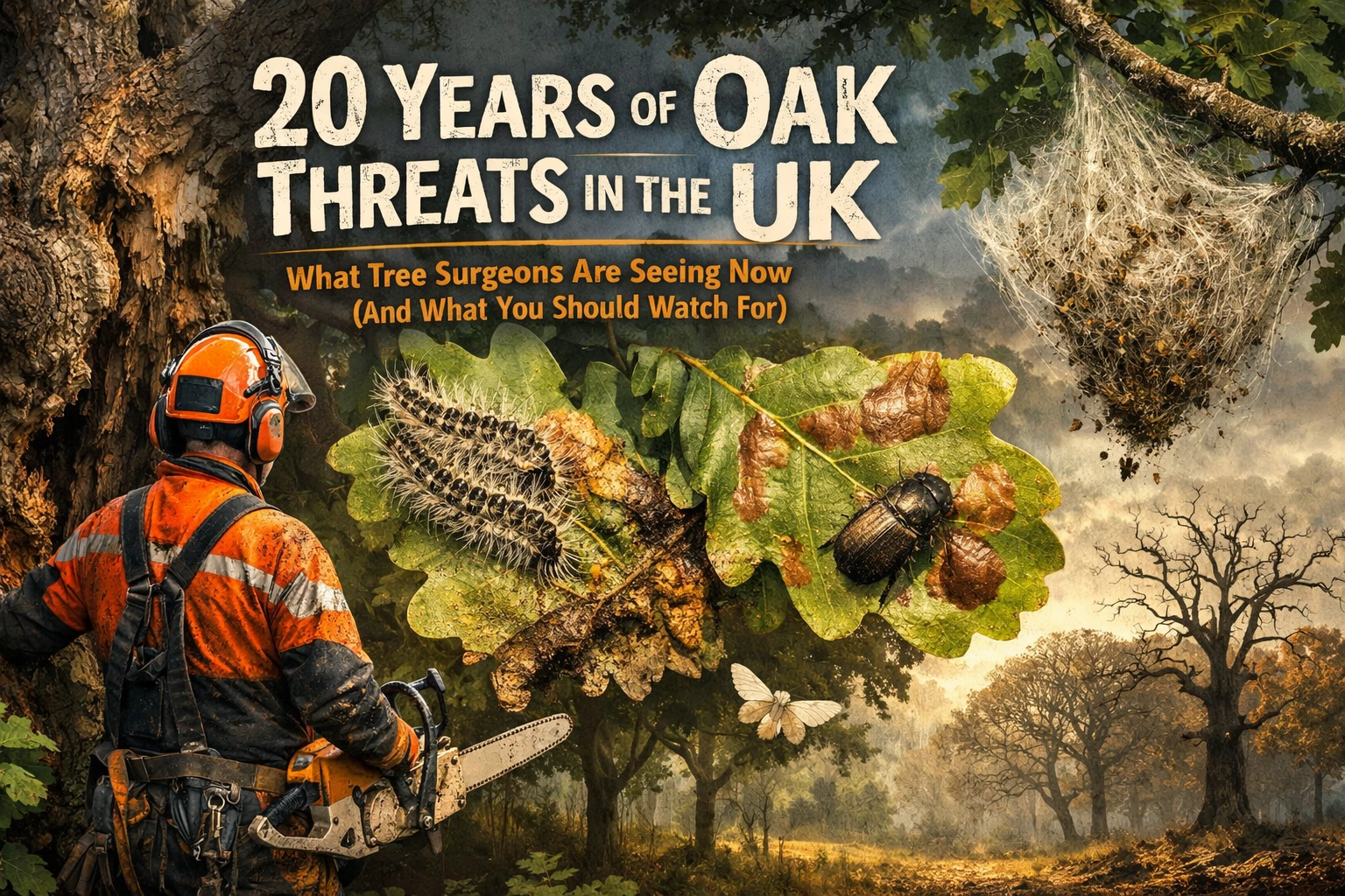 20 Years of Oak Threats in the UK: What Tree Surgeons Are Seeing Now (And What You Should Watch For)